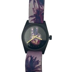 Neff Dailey Men's Women's Watch 42mm Peace Sign - New Battery - Adjustable Band